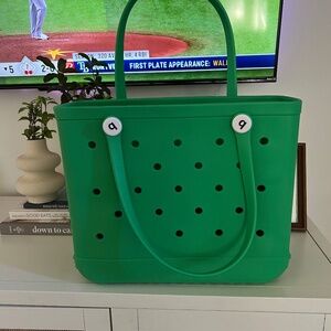 Green Rubber Beach Bag